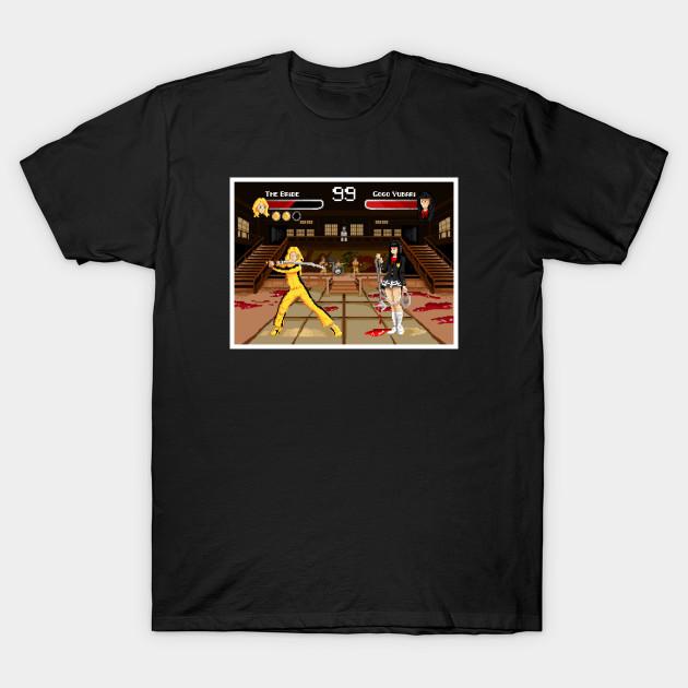 

Men Black Print T-shirt Kill Bill: The Fighting Game No-Cut Transfer Paper Print Cotton Tshirt XL чорний