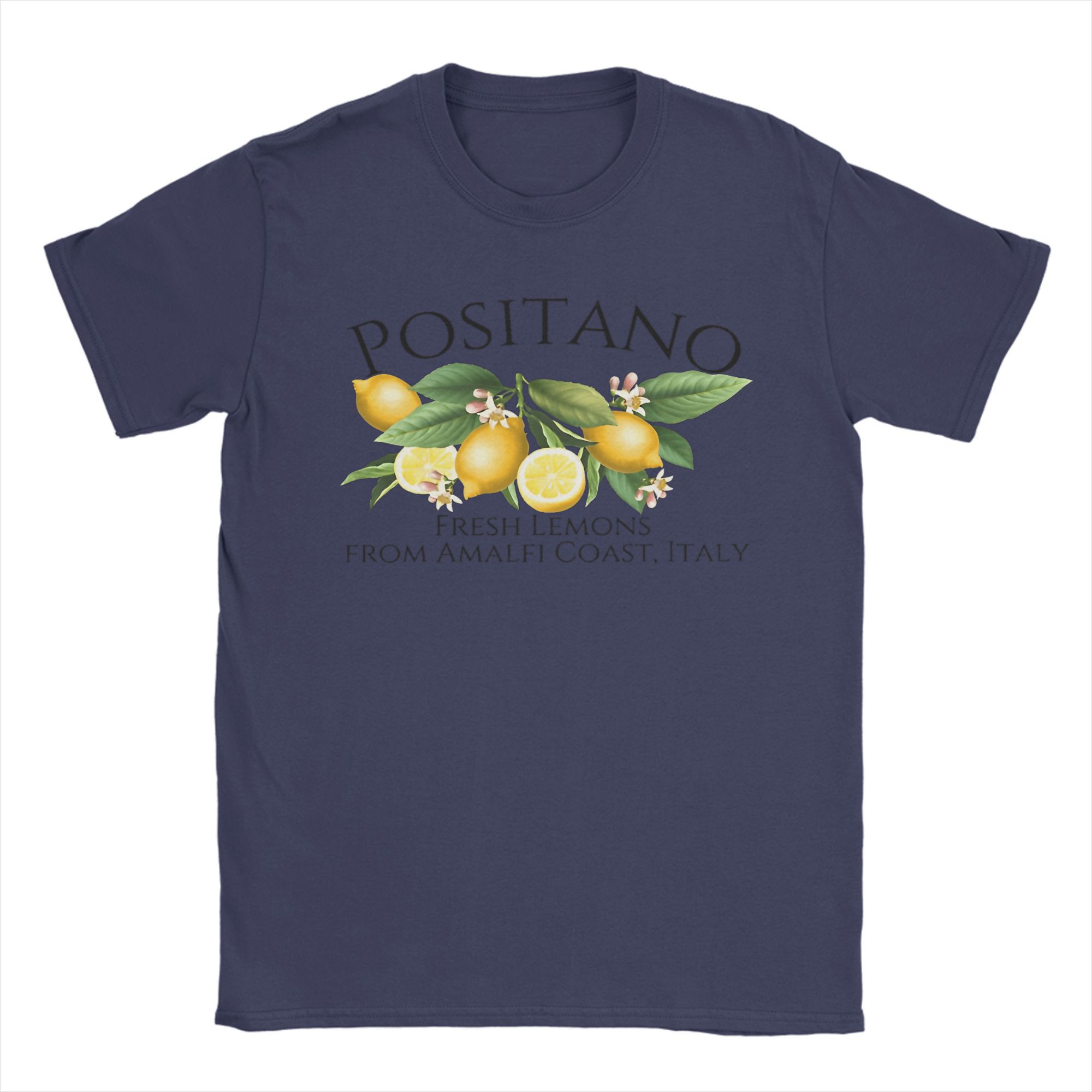 

Positano Lemon T-Shirt Summer Italian Lemons Cotton T Shirts For Male Hippie Design Tshirt Short Sleeves Y2K Casual Top Tees 3XL