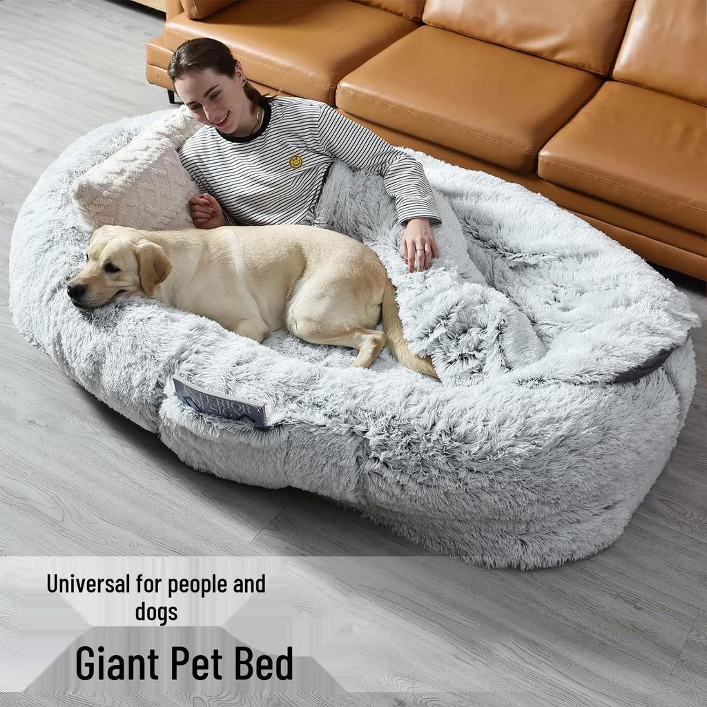 Washable Giant Pet Bed: Sponge Lazy Sofa Mattress for Dogs