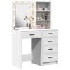 Makeup Table 2 pcs White 50 x 41 x 135 cm Engineered Wood