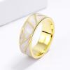 Classic Personality Ring for Women Fashion White Dripping Glue Women's Handmade Enamel Jewelry Engagement Ring Party Jewelry Birthday Gift