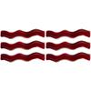 Alloy Encore Red Hair Clip Women's New Irregular Forehead Broken Hair Duckbill Clip Hair Accessories
