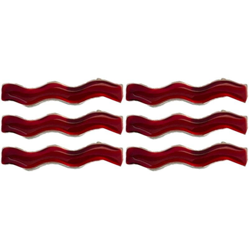 Alloy Encore Red Hair Clip Women's New Irregular Forehead Broken Hair Duckbill Clip Hair Accessories