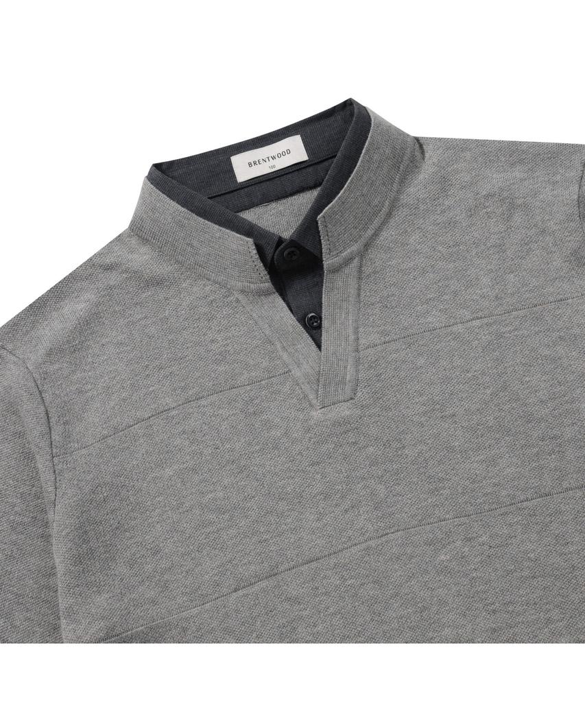 BRENTWOOD [Innova] Washable Shirt Layered Sweater Brwax25151Gyx