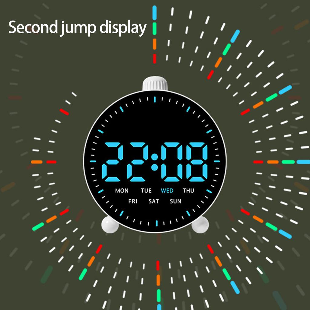 Multifunctional LED Alarm Clock With Countdown Timer Silent Operation For Bedside Desk Home Office Use