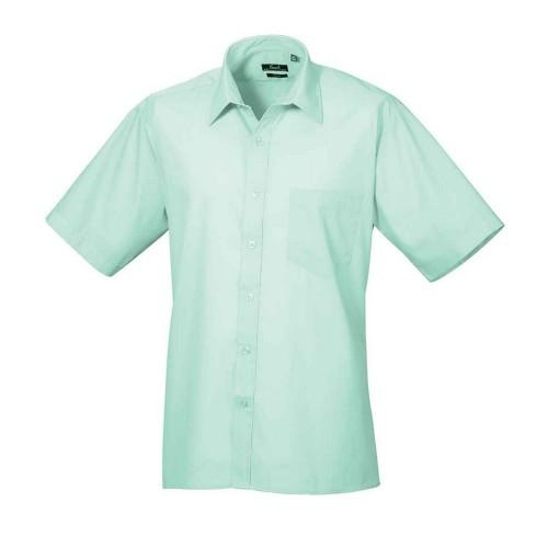 

Premier Mens Poplin Short-Sleeved Shirt 19in