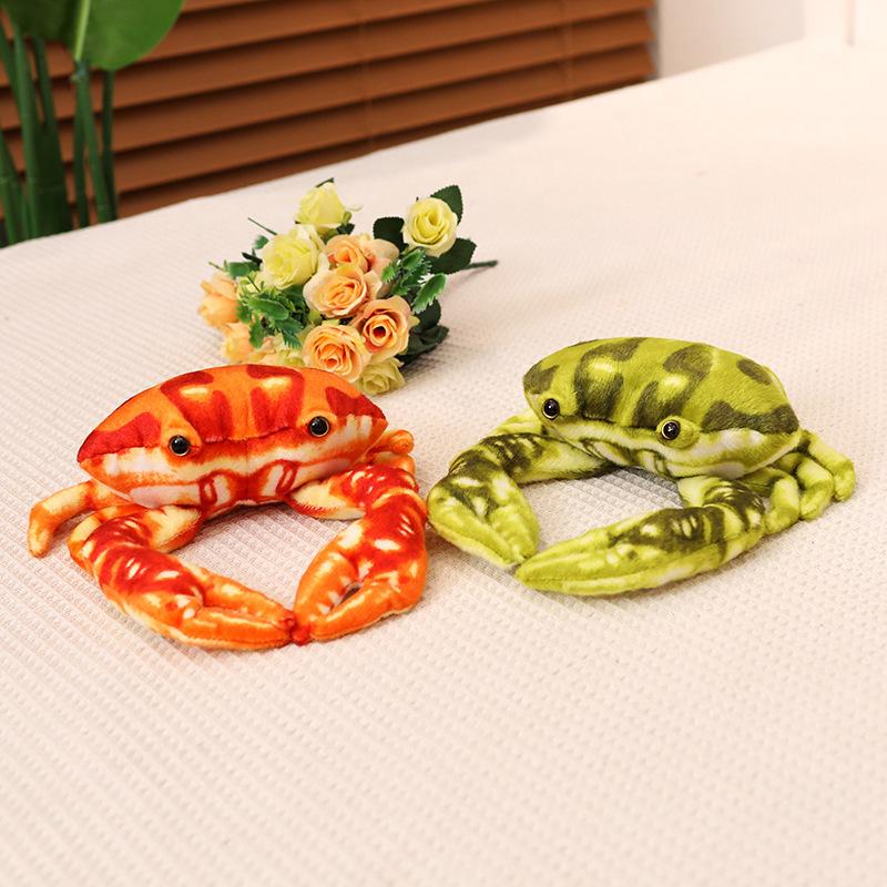 Creative Simulation Crab Doll Plush Toy Hairy Crab Doll Home Decoration Ornament Children's Soothing Ragdoll