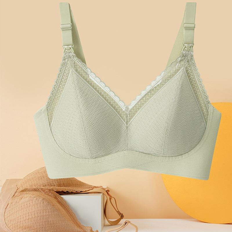 Wire-free Supportive Cup Maternity Bra Anti-sagging and Nursing Bra