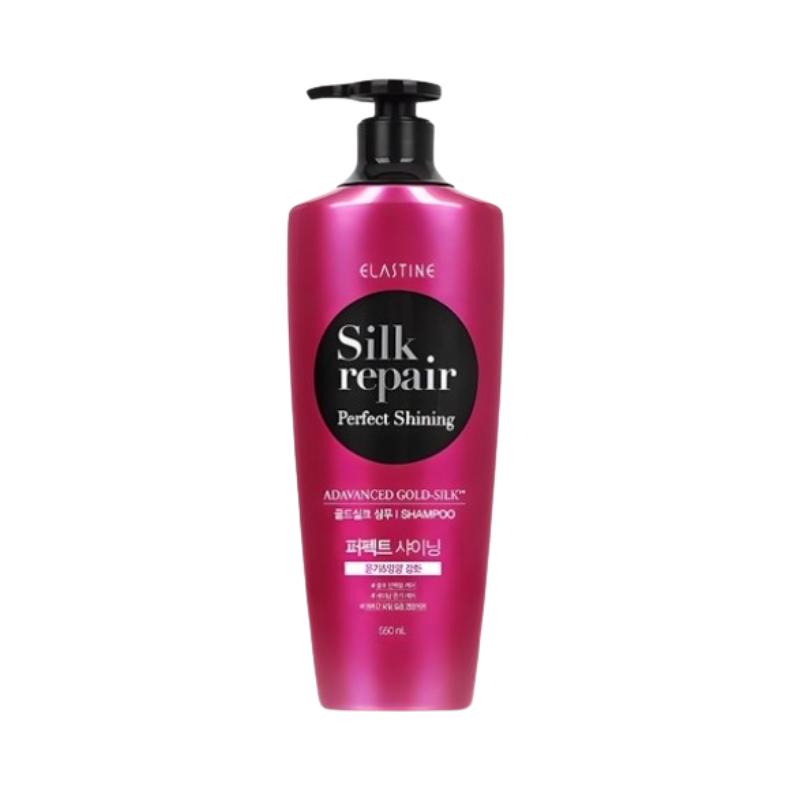 Elastine Silk Repair Shampoo 550ml | Korean Shampoo for Damaged Hair, Shine Care & Signature Scent 550ml