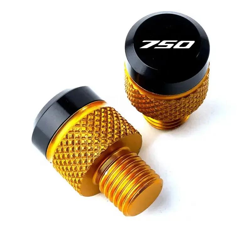 2pcs Motorcycle Accessories CNC Aluminum Mirror Hole Plug Screw Bolt For Kawasaki Z750 Z 750 Z750S Z750R