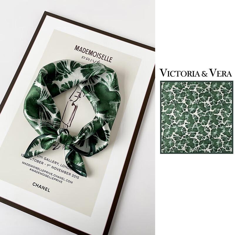 VICTORIA&VERA Spring/Summer Retro Mulberry Silk Printed Scarf