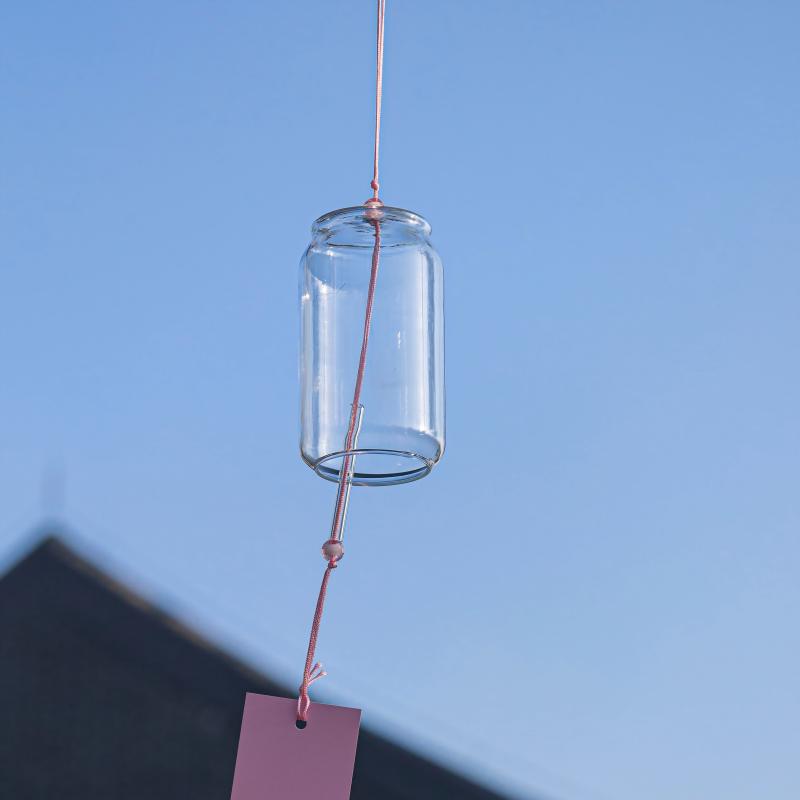 Hand-Painted Glass Wind Chimes for Student DIY Projects and Outdoor Decor