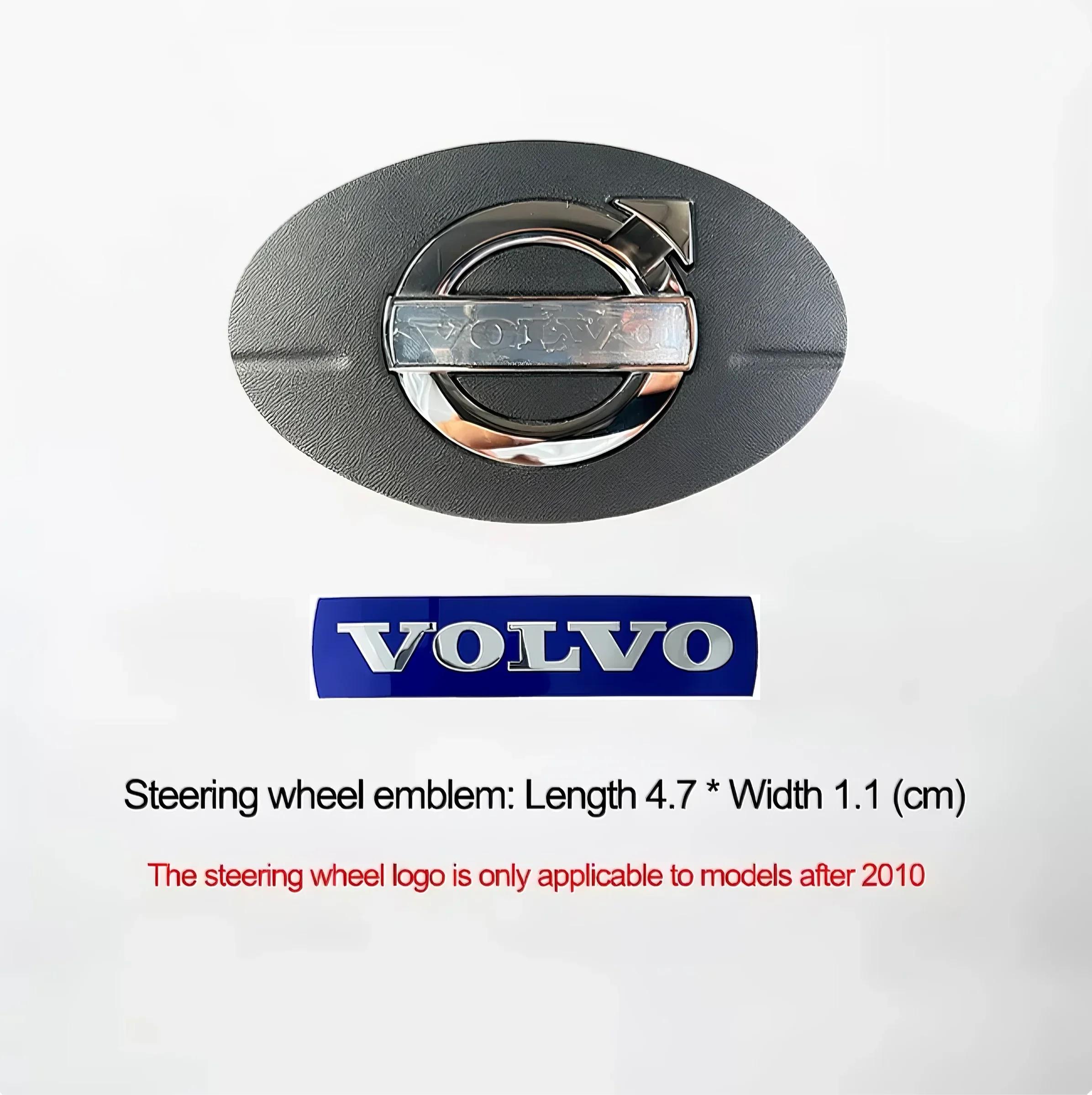 

Car Front Grille Logo/Airbag Lettering Decorative 3D Sticker/Steering Wheel Logo Volvo XC60 XC90 S60L S80L S90 V50 V60 C70 S40