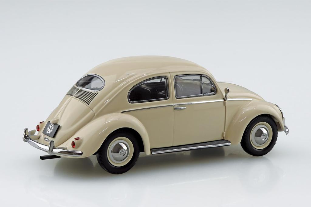 Aoshima Bunka Kyozai Rakupura Snap Kit Volkswagen Beetle Light Beige Plastic Model Kit Co., Ltd. 1/32 No.20-LB Pre-colored (Automobile)