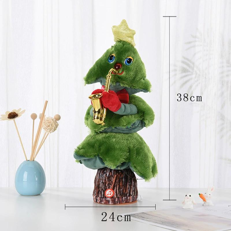 Christmas Tree Electric Plush Toy That Sings And Learns To Talk Doll Display Christmas Gift Home Display (without Batteries)