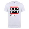 Run Cmd Computer Programmer Tshirt Unisex Clothes Best Gift For Boysfriend Husband Father Tees Pure Cotton Short Sleeve Unisex Tshirt