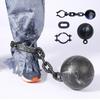 1 Set Halloween Prisoner Costume Chain Props Death Chain Decoration Accessories Cosplay Props Halloween Masquerade Party Supply