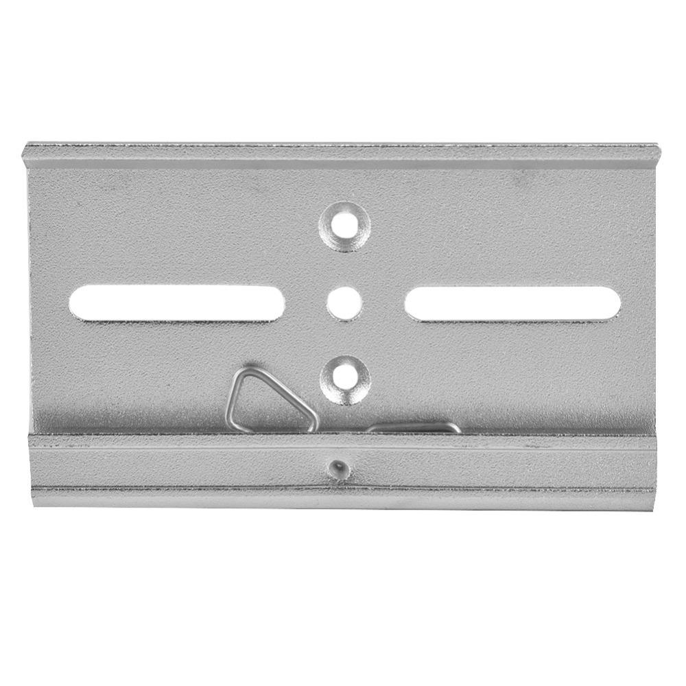 80mm /100mm Wide 35mm Din Rail Fixed Clamp Aluminum Frosted Din Rail Fixed Clip Silver Din Rail Clamp Control Panel 80mm wide