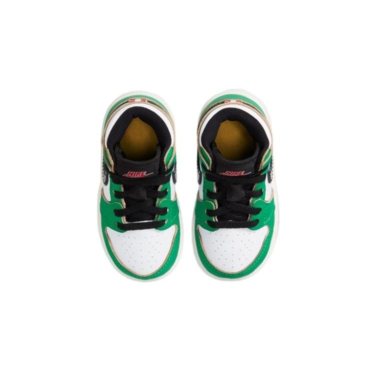 (TD) Air Jordan 1 Retro High OG 'Lucky Green White' Baby CU0450-300
