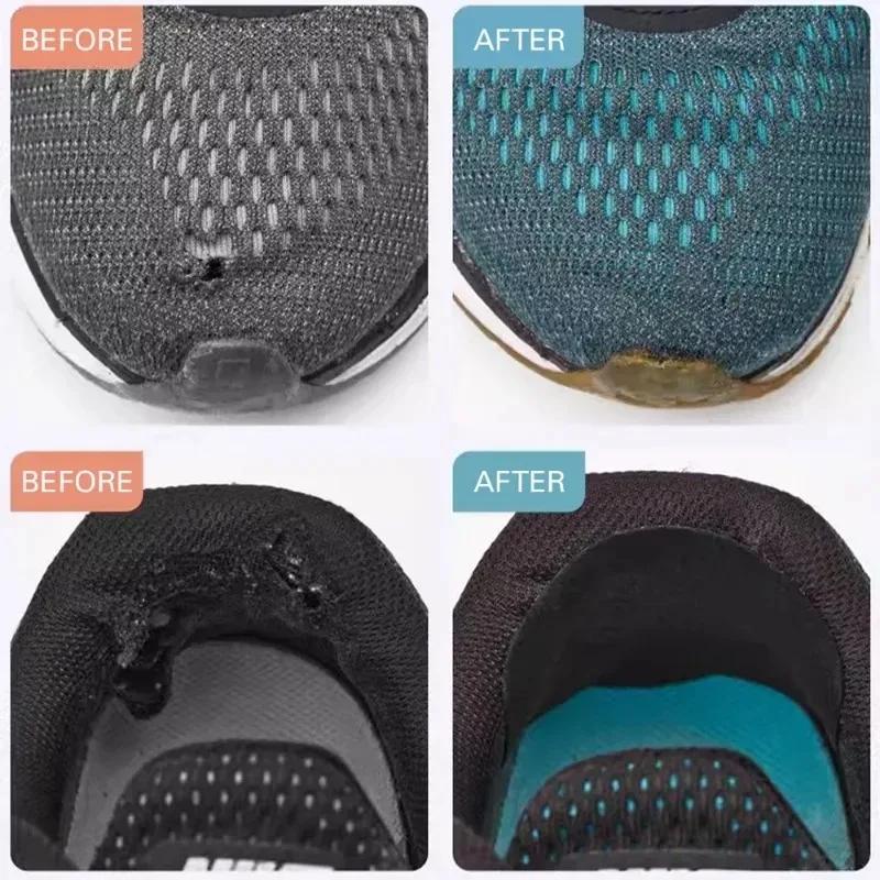 6pcs/set Heel Wear Repair Shoe Patch Stickers Unisex Anti-Wear Heel Foot Care Tools Foot Care Pad Inserts Sneakers Protector