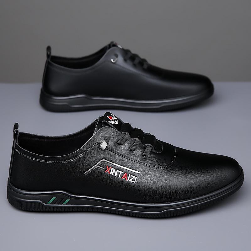 

New men s daily casual shoes breathable and wear-resistant single shoes versatile soft-soled foot shoes men s shoes 44 чорний