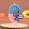 Stitch Prince Historical Candle Topper with Shiny Sequins - Birthday & Festival Style