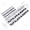 swpzb8 Big Small Size 3D ABS YUKON Letters Emblem Logo Car Stickers for GMC Car Rear Trunk Bumper Tailgate Badge Styling Accessories