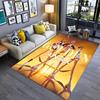 Golden Hustle: Elegance Motion Carpet Living Room and Bedroom Mats Suitable for All Seasons Bathroom Mat Fashion Dormitory Decoration