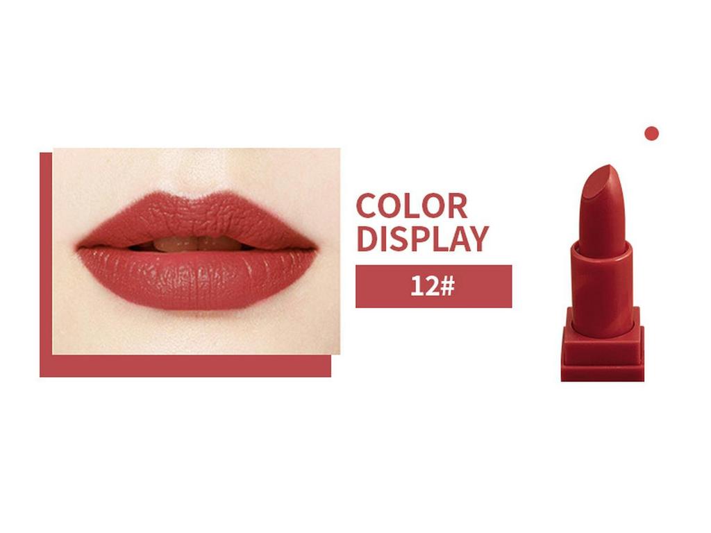 Exclusive Cross-Border Matte Lipstick - Non-Stick, Moisturizing, Full Size