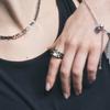 SENTIMENTS NO.323 [BLACK] GEOMETRY STAR RING