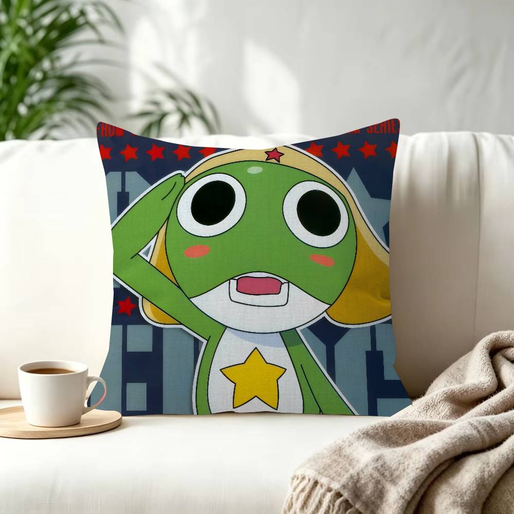 Hot Gunsou Keroro Frog Pillow Gift Home Office Decoration Bedroom Sofa Car Cushion Cover Case X