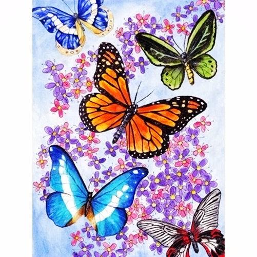 DIY 5D Full Diamond Embroidery Flower Diamond Mosaic Butterfly Diamond Painting Animal Rhinestones Pictures Display Gift Home