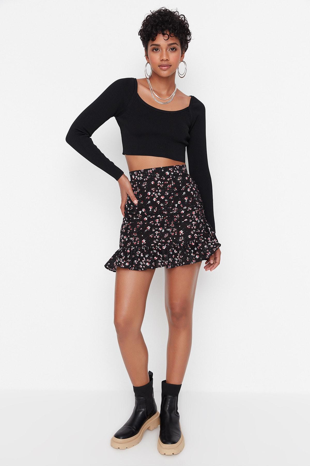 

Юбка - Черный - Мини