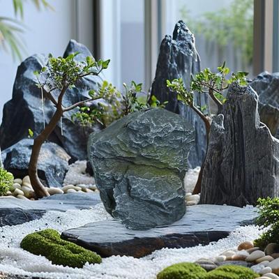 Artificial Landscape Rock Decorative Stone Accessory Garden Decoration Ornament for Park Pond Yard