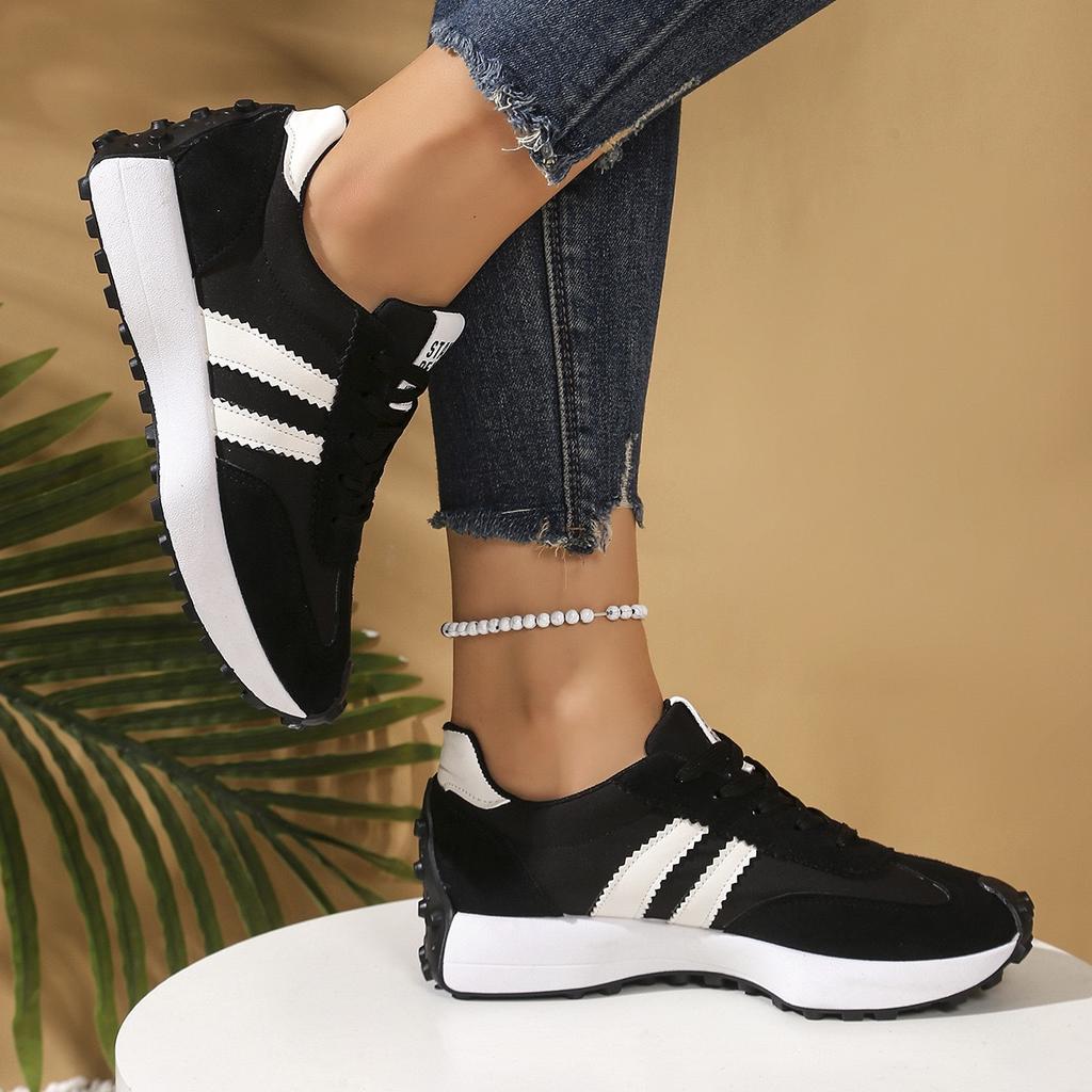 Women's Fashionable Casual Versatile Trendy Sneakers with A Waist Design, Women Shoes