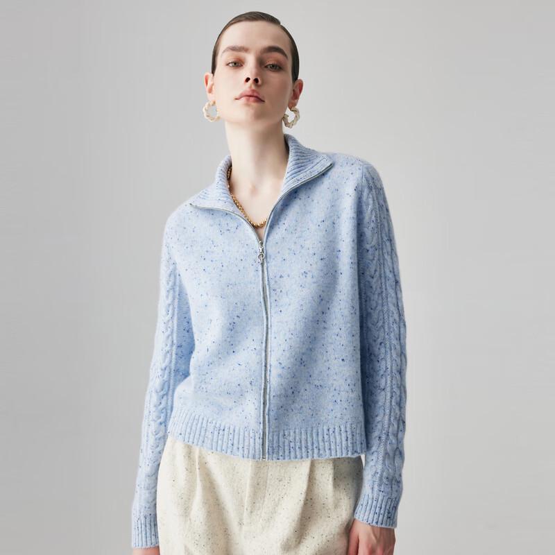 PALUOPO Women's Cable Knit Cashmere Cardigan