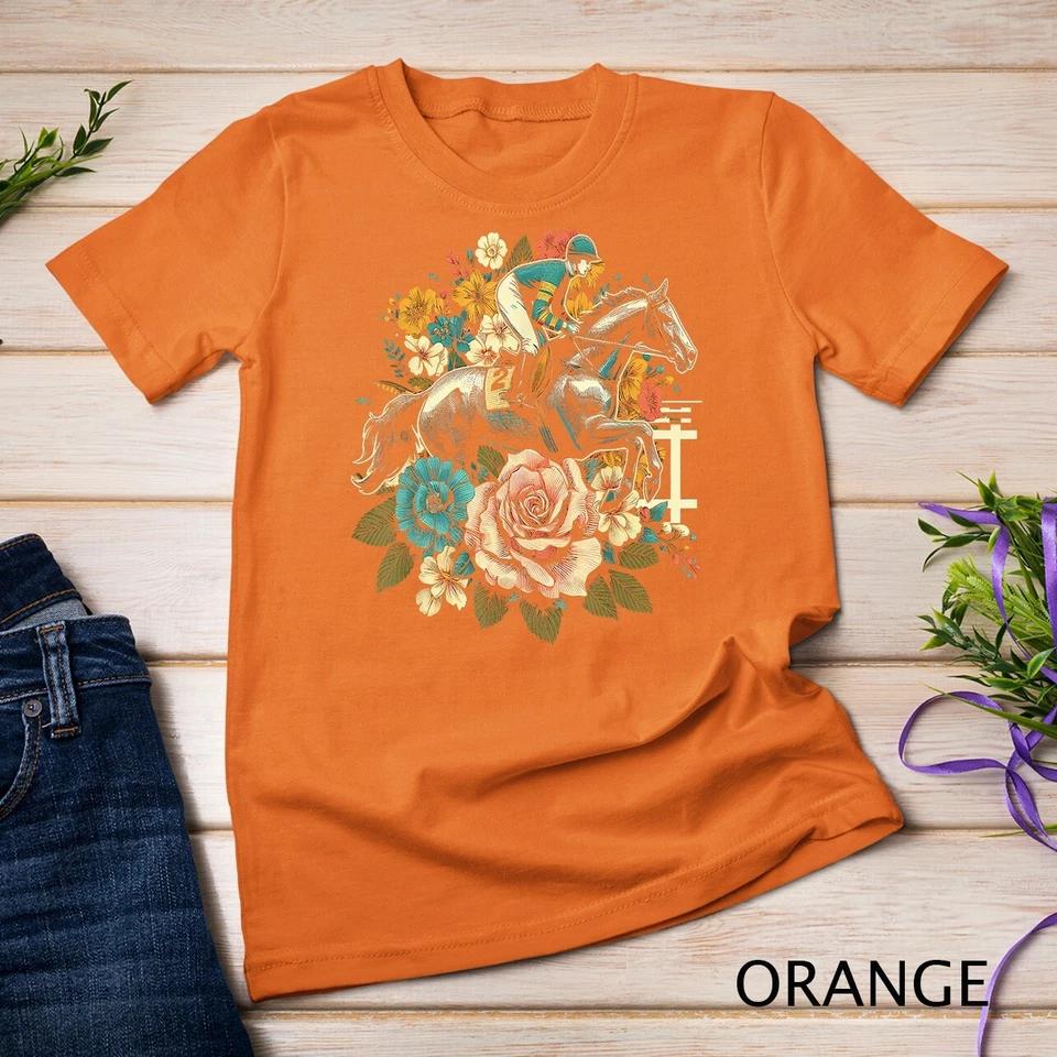 Horse Racing In Women s Cottagecore Cute Derby Horse Race Unisex T-shirt 7 XL