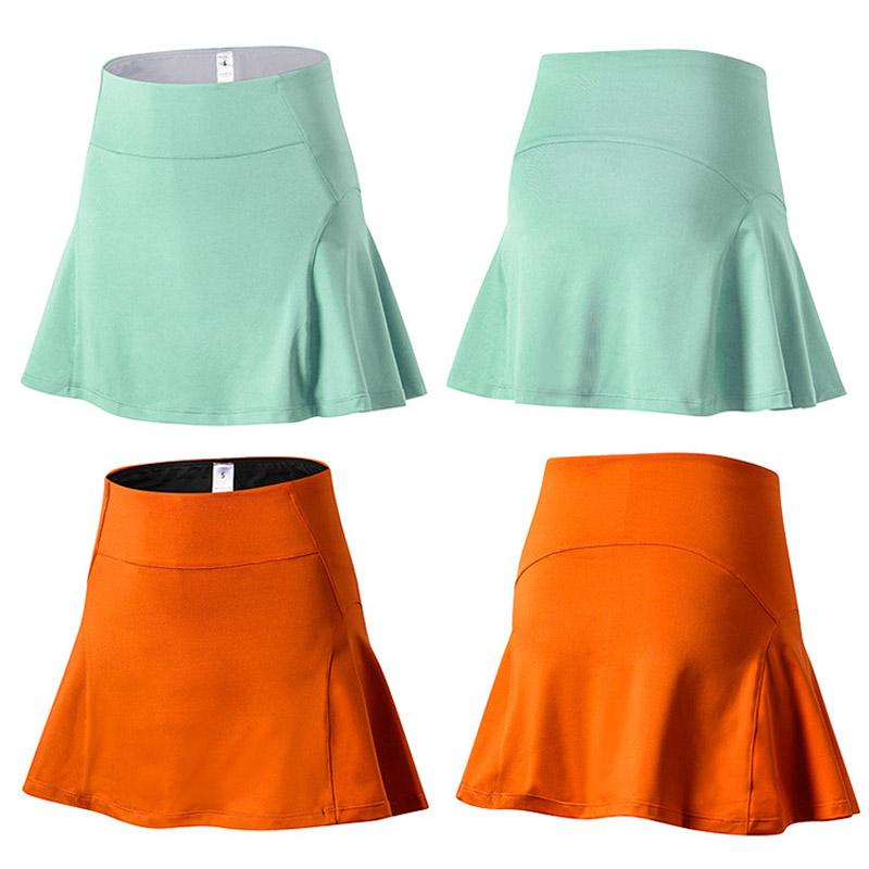 Women Running Skirt High Waist Double Layer Fitness Quick Dry Short Skirt
