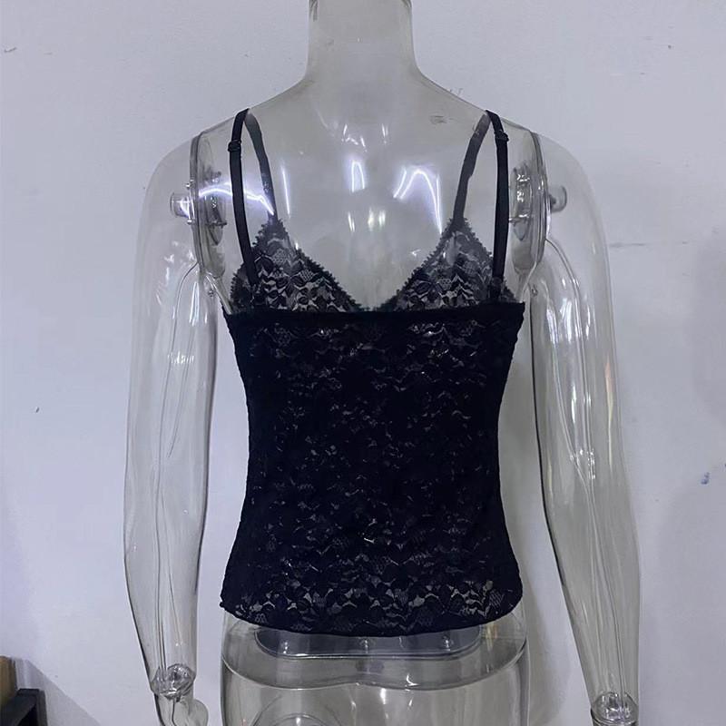 Women Sleeveless Top With Satin Fabric And Floral Print For Spring Fashion