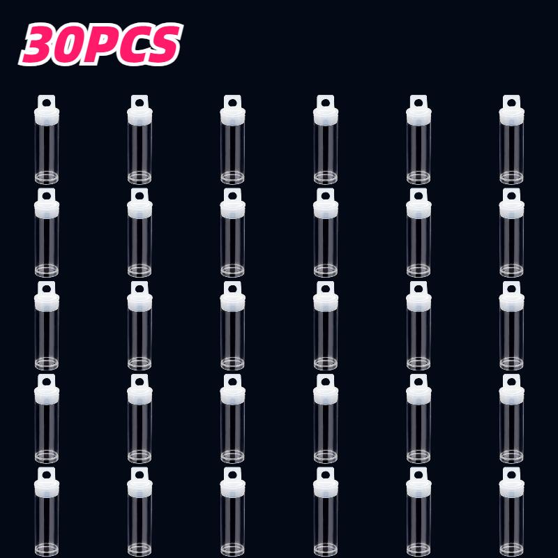 

30/60pcs Plastic Bead Containers Bottle for Seed Beads Storage Clear 10ml(0.34fl. Oz) Jewelry Making Display Packaging Supplies