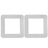 2 Stück Steckdosen-Abdeckung 86x86mm Premium Silikon Steckdosen-Wandplatte für Lichtschalter Dekorative Steckdosenabdeckungen Wohnzimmer