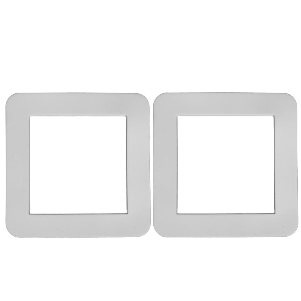 2 Stück Steckdosen-Abdeckung 86x86mm Premium Silikon Steckdosen-Wandplatte für Lichtschalter Dekorative Steckdosenabdeckungen Wohnzimmer