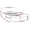 Solid Wood Bed 120 X 190 Cm
