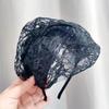 Vintage Fascinator Hat Headband For Women Lace Hair Accessory Headpiece Hair Decoration Halloween Party Headwear