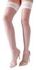 Cottelli LEGWEAR - Weiße Klassische Spitzenstrümpfe XS