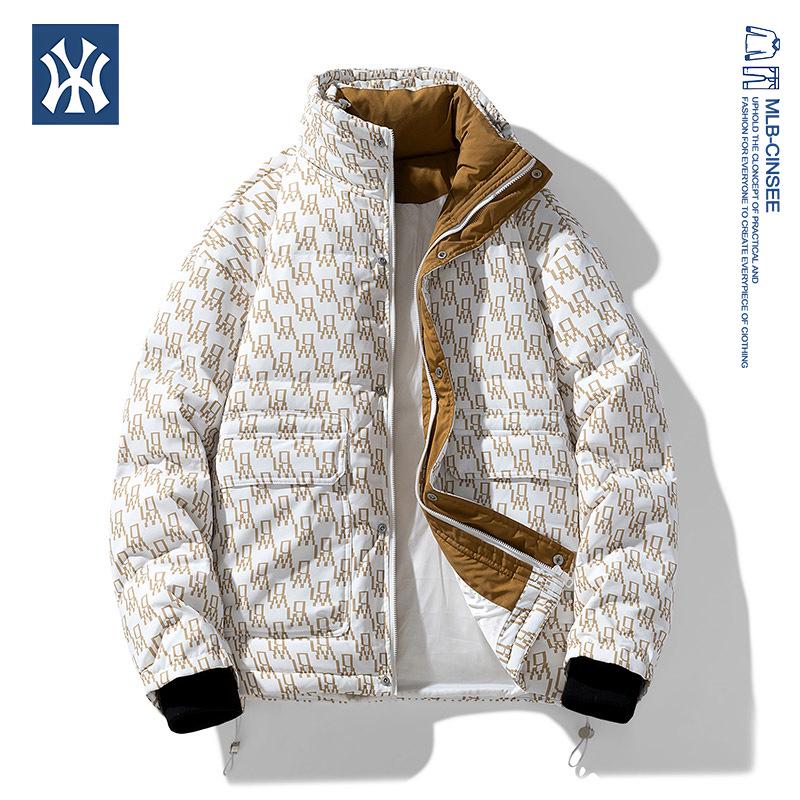 

Унисекс пуховик с логотипом MLB и NY - Зимняя коллекция 2025 Мужское теплое пальто с принтом по всей поверхности 5XL