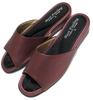 Basic Standard 4cm Heel Sandals with Comfortable Gel Cushioning for Indoor and Outdoor Lightweight Wide Stylish Use, Sandals, 4E, Metallic, Red,