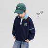 Zuoxi Boys' Academy Colorblock Polo Sweatshirt
