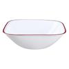 Square Splendor 22oz Microwave Dishwasher Safe Soup Cereal Bowl Ultra Hygienic Non-Porous Easy Clean Durable Glass Dinnerware