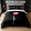Set Biancheria da Letto Design Polonia 1 Copripiumino + 2 Federe Morbido Traspirante Biancheria da Letto per la Casa